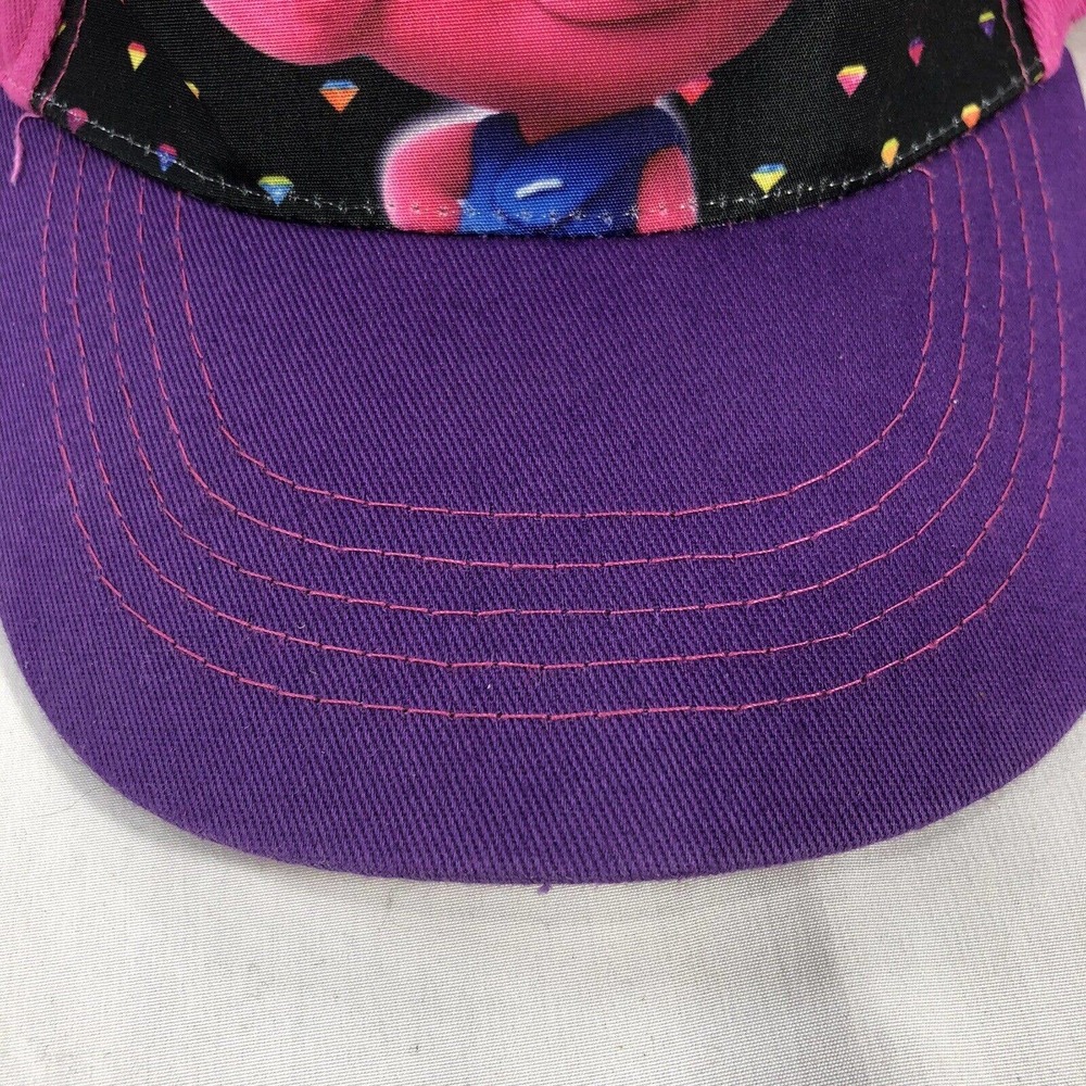 Dreamworks Trolls Baseball Hat Girls Pink Purple Adjustable Snapback Cap OSFM - Picture 4 of 13